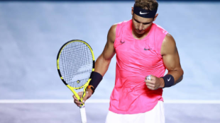 Rafael Nadal en ATP 500 Acapulco 2020 ganando a Kwon. Foto: gettyimages