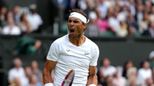 Rafa Nadal en Wimbledon 2022. Foto: Getty