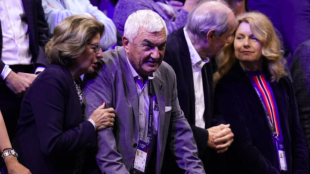 Los padres de Roger Federer en la Laver Cup. Fuente: Getty