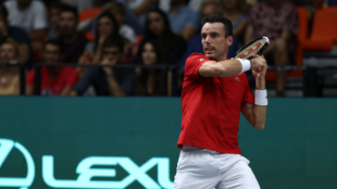 Roberto Bautista en la Copa Davis 2022. Foto: Getty