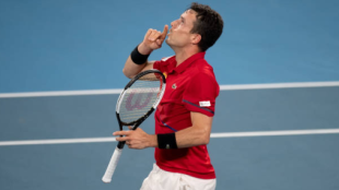 Roberto Bautista habla antes del Open de Australia 2020. Foto: gettyimages