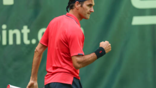 Federer inició su camino en Halle con un triunfo. Foto: Getty