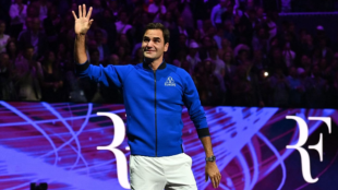 Roger Federer en la Laver Cup 2022. Foto: Getty