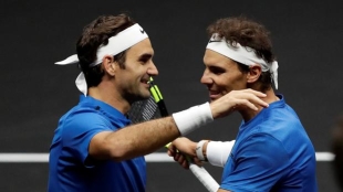 Roger Federer y Rafael Nadal. Foto: Getty
