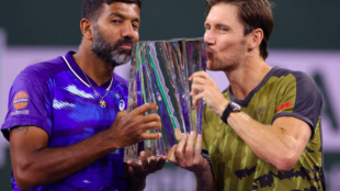 Rohan Bopanna y Matthew Ebden, campeones de Indian Wells 2023. Fuente: Getty