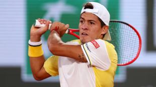 Sebastián Báez en Roland Garros 2023. Foto: getty