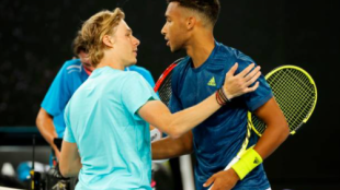 Denis Shapovalov y Felix Auger Aliassime. Fuente: Getty