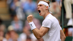 Denis Shapovalov celebra. Fuente: Getty