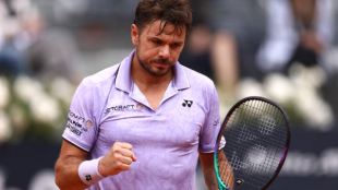 Stan Wawrinka en el Masters 1000 de Roma. Foto: getty