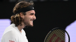 Stefanos Tsitsipas en el Open de Australia 2023. Foto: Getty