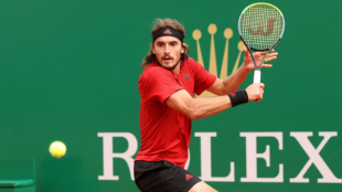 Stefanos Tsitsipas en Montecarlo. Foto: Getty