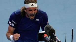 Stefanos Tstisipas, lucha por ser segundo cabeza de serie. Foto: gettyimages