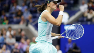 Iga Swiatek celebra su victoria. Fuente: Getty. 