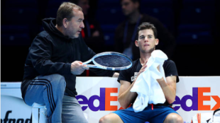 Dominic Thiem y Gunter Bresnik. Fuente: Getty