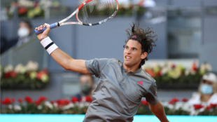 Dominic Thiem, en su debut en el Mutua Madrid Open 2021. Fuente: Getty