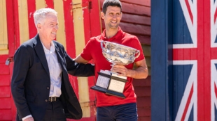 Craig Tiley, opciones Djokovic en Open de Australia 2023. Foto: gettyimages