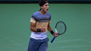 Tomás Etcheverry en Indian Wells 2023. Foto: getty