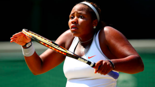 Taylor Townsend durante el torneo de Wimbledon. Fuente: Getty