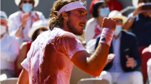 Tsitsipas y la tierra batida: el mejor lugar para resarcirse. Foto: Getty