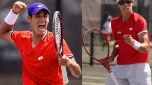 Daniel Vallejo y Martín Vergara, representantes de Paraguay.