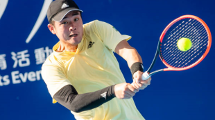 Wu Yibing en el Kooyong Classic 2023. Foto: getty