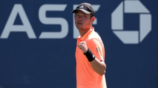 Yibing Wu, campeón chino junior contra Medvedev en US Open 2022. Foto: gettyimages