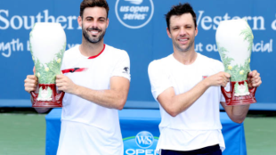 Granollers y Zeballos, con el título de Cincinnati. Fuente: Getty