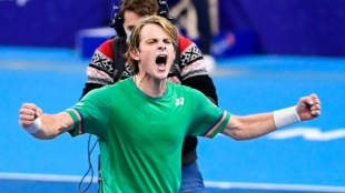 Zizou Bergs, de hacer mascarillas y trabajar en un supermercado, a su primera victoria ATP. Foto: Getty