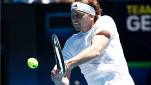 Alexander Zverev, en su debut en la ATP Cup. Fuente: Getty