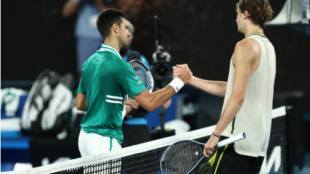 Zverev y Djokovic. Fuente: Getty