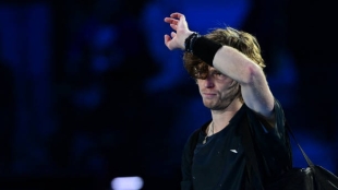 Andrey Rublev, decepcionado por derrota con Alcaraz. Foto: gettyimages