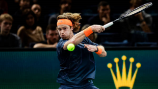 Andrey Rublev en el ATP Rolex Paris Masters 2023. Foto: getty