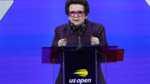 Billie Jean King en el US Open 2023. Foto: getty