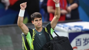 Carlos Alcaraz valora derrota en ATP Shanghái 2023. Foto: gettyimages