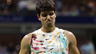 Carlos Alcaraz pierde con Daniil Medvedev en US Open 2023. Foto: gettyimages