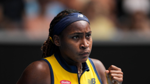Coco Gauff en el Open de Australia 2024. Foto: Getty
