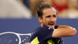 Daniil Medvedev pasa a cuartos de final en el US Open 2023. Foto: Getty