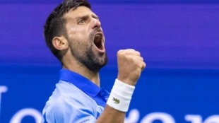 Djokovic mete miedo desde el primer partido en Nueva York. Foto: Getty