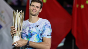 Hubert Hurkacz en el ATP de Shanghai 2023. Foto: getty