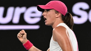 Iga Swiatek gana Danielle Collins en segunda ronda. Foto: Getty