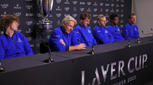 Rueda de prensa del Team Europa en la Laver Cup 2023. Foto: getty
