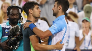Alcaraz y Djokovic luchan por el número 1 en París. Foto: gettyimages