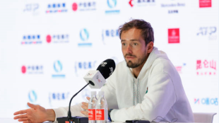 Daniil Medvedev en rueda de prensa. Imagen: Getty