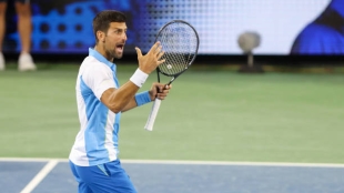 Novak Djokovic, desafío enfrentarse Alcaraz en Cincinnati. Foto. gettyimages