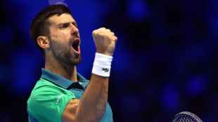 Novak Djokovic, campeón de las ATP Finals 2023. Foto: Getty