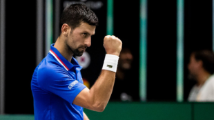 Novak Djokovic en la Copa Davis 2023. Foto: Getty