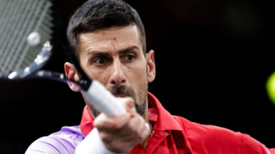 Novak Djokovic en el ATP Rolex Paris Masters 2023. Foto: Getty