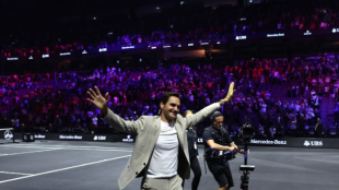Roger Federer en la Laver Cup 2023. Foto: Getty