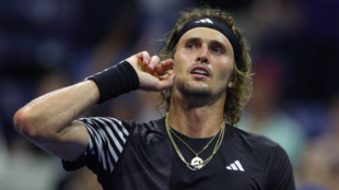 Alexander Zverev, protagonista en la Arthur Ashe. Fuente. Getty