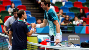 Diego Schwartzman y Nico Jarry en Shanghái. Fuente: Getty